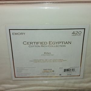 4 piece King sheet set